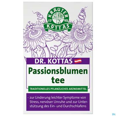 Sie sehen eine Packung Dr.Kottas Tee Passionsblume 20st, Produktbild: 02 Dr.Kottas Tee Passionsblume 20st, A-Nr.: 3886234 - 02