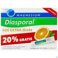 Sie sehen eine Packung Magnesium Diasporal/400 Extra Direkt Direktgranulat 24st, Produktbild: 01 Magnesium Diasporal/400 Extra Direkt Direktgranulat 24st, A-Nr.: 5430840 - 01