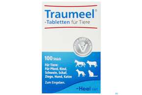 Sie sehen eine Packung Traumeel F Tiere Tabl 100st, Produktbild: 01 Traumeel F Tiere Tabl 100st, A-Nr.: 4966573 - 01