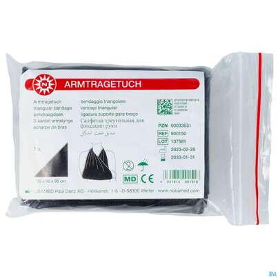 Sie sehen eine Packung Dreiecktuecher Eurohelp/armtragetuch Zellwolle Schwarz 136x96x96cm 1st, Produktbild: 01 Dreiecktuecher Eurohelp/armtragetuch Zellwolle Schwarz 136x96x96cm 1st, A-Nr.: 2370161 - 01