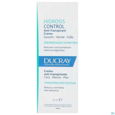 Ducray Hidrosis Control Fuss-hand +gesicht Creme Anti-transpirant Neu 50ml, A-Nr.: 5724180 - 01