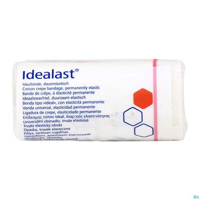 Sie sehen eine Packung Elastische Binden Idealast 10 Binden Unterverpackt 5mx 10cm 1st, Produktbild: 03 Elastische Binden Idealast 10 Binden Unterverpackt 5mx 10cm 1st, A-Nr.: 1455205 - 03