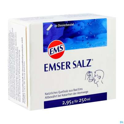 Sie sehen eine Packung Emser Salz 2,95g Btl 20st, Produktbild: 02 Emser Salz 2,95g Btl 20st, A-Nr.: 1812378 - 02