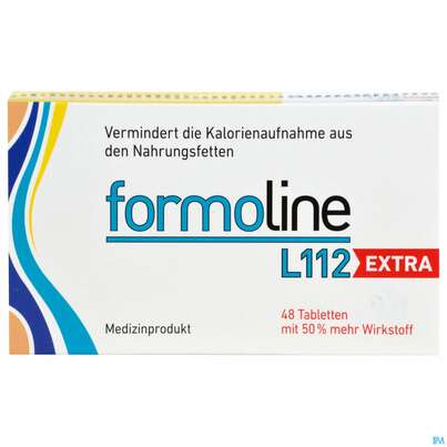 Sie sehen eine Packung Formoline L 112 Extra 48st, Produktbild: 01 Formoline L 112 Extra 48st, A-Nr.: 4728483 - 01