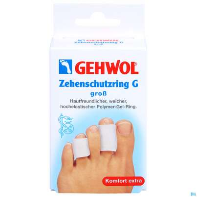 Sie sehen eine Packung Zehen Schutzring Gehwol Textilfrei G Gross Nr 64 2st, Produktbild: 01 Zehen Schutzring Gehwol Textilfrei G Gross Nr 64 2st, A-Nr.: 2711900 - 01