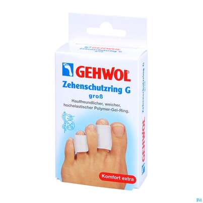 Sie sehen eine Packung Zehen Schutzring Gehwol Textilfrei G Gross Nr 64 2st, Produktbild: 02 Zehen Schutzring Gehwol Textilfrei G Gross Nr 64 2st, A-Nr.: 2711900 - 02