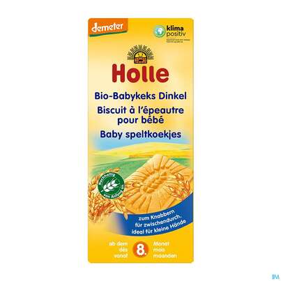 Sie sehen eine Packung Holle Demeter Bio Baby-dinkelkeks 150g, Produktbild: 02 Holle Demeter Bio Baby-dinkelkeks 150g, A-Nr.: 3566914 - 02