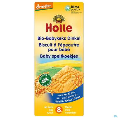 Sie sehen eine Packung Holle Demeter Bio Baby-dinkelkeks 150g, Produktbild: 03 Holle Demeter Bio Baby-dinkelkeks 150g, A-Nr.: 3566914 - 03