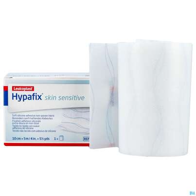 Sie sehen eine Packung Wundverband Hypafix/skin/sensitive Fixierverband/silikon 5mx10cm 7996602 1st, Produktbild: 01 Wundverband Hypafix/skin/sensitive Fixierverband/silikon 5mx10cm 7996602 1st, A-Nr.: 4605131 - 01