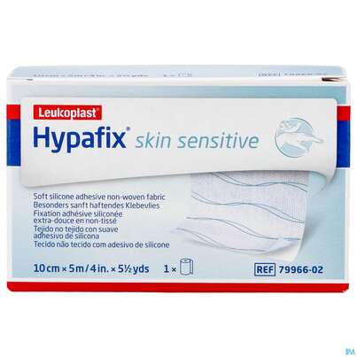 Sie sehen eine Packung Wundverband Hypafix/skin/sensitive Fixierverband/silikon 5mx10cm 7996602 1st, Produktbild: 02 Wundverband Hypafix/skin/sensitive Fixierverband/silikon 5mx10cm 7996602 1st, A-Nr.: 4605131 - 02