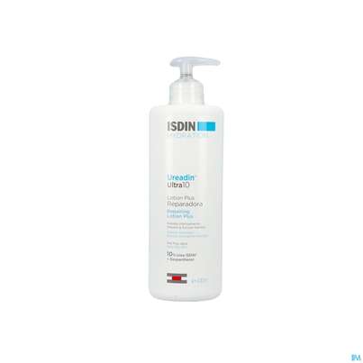 Sie sehen eine Packung Isdin Ureadin Ultra 10% Urea Repair Lotion Plus 400ml, Produktbild: 07 Isdin Ureadin Ultra 10% Urea Repair Lotion Plus 400ml, A-Nr.: 4848276 - 07