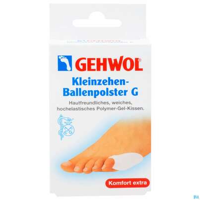 Sie sehen eine Packung Gehwol Kleinzehen-ballenpolster G Nr 64155 1st, Produktbild: 01 Gehwol Kleinzehen-ballenpolster G Nr 64155 1st, A-Nr.: 3280336 - 01
