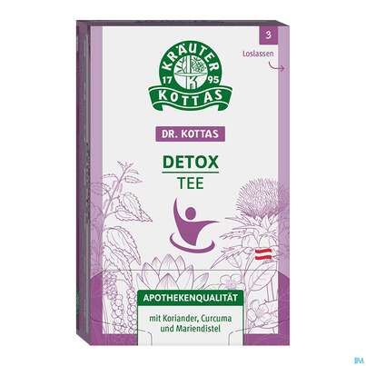 Sie sehen eine Packung Dr.Kottas Tee Detox 20st, Produktbild: 01 Dr.Kottas Tee Detox 20st, A-Nr.: 4401279 - 01