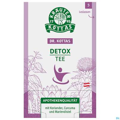 Sie sehen eine Packung Dr.Kottas Tee Detox 20st, Produktbild: 02 Dr.Kottas Tee Detox 20st, A-Nr.: 4401279 - 02