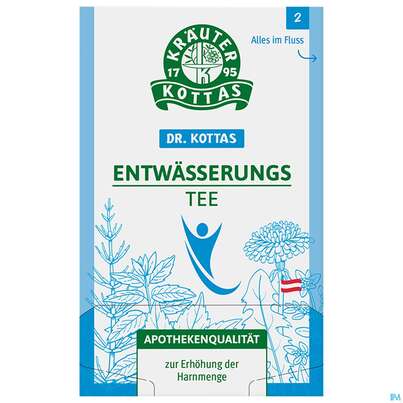 Sie sehen eine Packung Dr.Kottas Tee Entwaesserung 20st, Produktbild: 02 Dr.Kottas Tee Entwaesserung 20st, A-Nr.: 3886398 - 02
