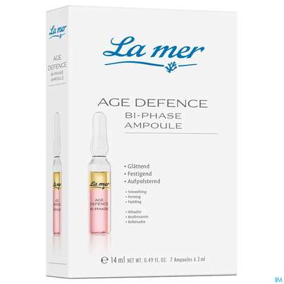Sie sehen eine Packung La Mer Mit Parfum Age Defence Ampulle 2ml 7st, Produktbild: 02 La Mer Mit Parfum Age Defence Ampulle 2ml 7st, A-Nr.: 5204641 - 02
