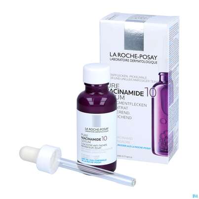 Sie sehen eine Packung La Roche Posay Gesichtspflege Pure/niacinamide10 Serum Allergie Neigende Haut 30ml, Produktbild: 03 La Roche Posay Gesichtspflege Pure/niacinamide10 Serum Allergie Neigende Haut 30ml, A-Nr.: 5593878 - 03