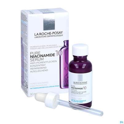 Sie sehen eine Packung La Roche Posay Gesichtspflege Pure/niacinamide10 Serum Allergie Neigende Haut 30ml, Produktbild: 04 La Roche Posay Gesichtspflege Pure/niacinamide10 Serum Allergie Neigende Haut 30ml, A-Nr.: 5593878 - 04