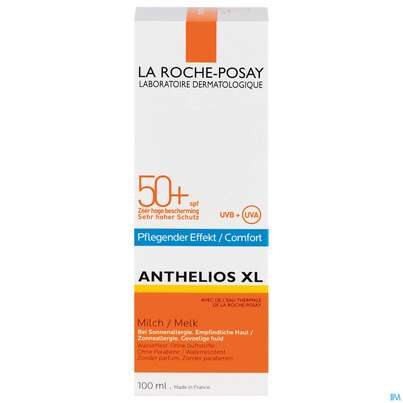 Sie sehen eine Packung Sonnenprodukte La Roche Posay Anthelios 50+/uva27 Milch Hydra 100ml, Produktbild: 01 Sonnenprodukte La Roche Posay Anthelios 50+/uva27 Milch Hydra 100ml, A-Nr.: 3949101 - 01