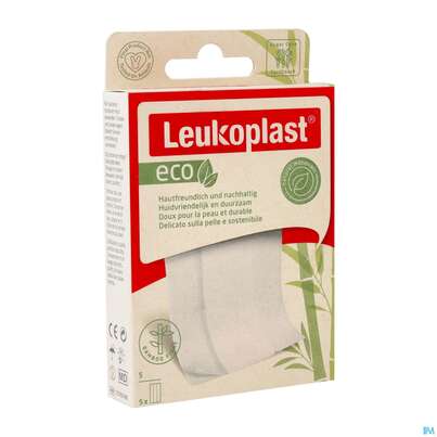 Sie sehen eine Packung Wundpflaster Leukoplast/eco 6x10cm 72765 5st, Produktbild: 02 Wundpflaster Leukoplast/eco 6x10cm 72765 5st, A-Nr.: 5689466 - 02