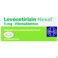 Sie sehen eine Packung Levocetirizin-hexal Filmtabl 5mg 10st, Produktbild: 01 Levocetirizin-hexal Filmtabl 5mg 10st, A-Nr.: 3546509 - 01
