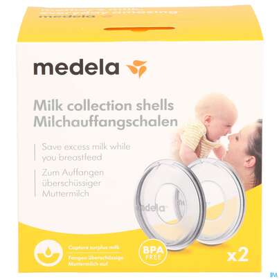 Sie sehen eine Packung Milchauffangschale Medela 2st, Produktbild: 01 Milchauffangschale Medela 2st, A-Nr.: 1806900 - 01