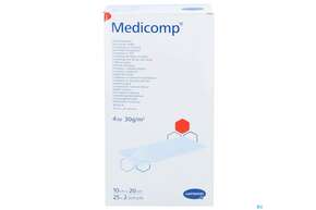 Kompressen Medicomp Vliesstoff 4fach Steril 10x 20cm 25x2 50st, A-Nr.: 1652012 - 01