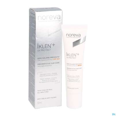 Sie sehen eine Packung Noreva Iklen+ Sonnenschutz Lsf 50+ 30ml, Produktbild: 07 Noreva Iklen+ Sonnenschutz Lsf 50+ 30ml, A-Nr.: 4259309 - 07