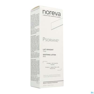 Sie sehen eine Packung Noreva Psoriane Milch 200ml, Produktbild: 02 Noreva Psoriane Milch 200ml, A-Nr.: 4351481 - 02