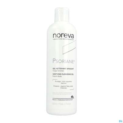 Sie sehen eine Packung Noreva Psoriane Reinigungsgel 500ml, Produktbild: 02 Noreva Psoriane Reinigungsgel 500ml, A-Nr.: 4351506 - 02