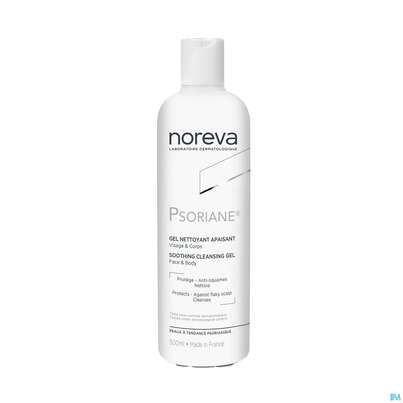 Sie sehen eine Packung Noreva Psoriane Reinigungsgel 500ml, Produktbild: 03 Noreva Psoriane Reinigungsgel 500ml, A-Nr.: 4351506 - 03