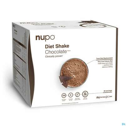 Sie sehen eine Packung Nupo Lebenswert Diet Shake Chocolate 12st, Produktbild: 02 Nupo Lebenswert Diet Shake Chocolate 12st, A-Nr.: 5738839 - 02