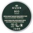 Sie sehen eine Packung Nuxe Bio/deo Balm 24h Fresh-feel Coconut +plant Powder 50g, Produktbild: 02 Nuxe Bio/deo Balm 24h Fresh-feel Coconut +plant Powder 50g, A-Nr.: 5607847 - 02