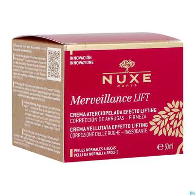 Sie sehen eine Packung Nuxe Merveillance/lift Firming/velvet Cream Normale-trockene Haut 50ml, Produktbild: 02 Nuxe Merveillance/lift Firming/velvet Cream Normale-trockene Haut 50ml, A-Nr.: 5615930 - 02