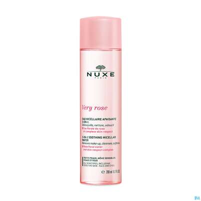Sie sehen eine Packung Nuxe Very Rose Clean/water Empfindliche Haut 200ml, Produktbild: 01 Nuxe Very Rose Clean/water Empfindliche Haut 200ml, A-Nr.: 5301309 - 01