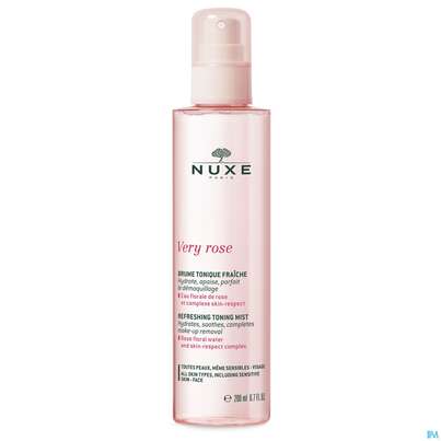 Sie sehen eine Packung Nuxe Very Rose Tonic Mist 200ml, Produktbild: 01 Nuxe Very Rose Tonic Mist 200ml, A-Nr.: 5301350 - 01
