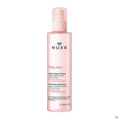 Sie sehen eine Packung Nuxe Very Rose Tonic Mist 200ml, Produktbild: 03 Nuxe Very Rose Tonic Mist 200ml, A-Nr.: 5301350 - 03