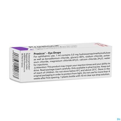 Sie sehen eine Packung Prosicca Augentropfen 10ml, Produktbild: 01 Prosicca Augentropfen 10ml, A-Nr.: 1290773 - 01