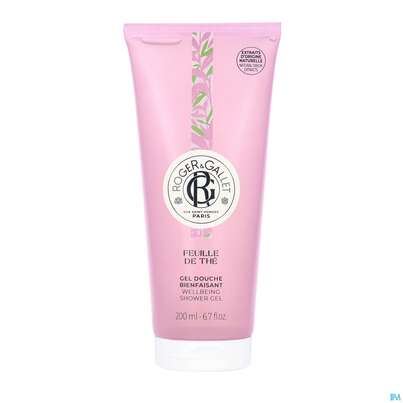 Sie sehen eine Packung Roger & Gallet Feuille De The Showergel 200ml, Produktbild: 01 Roger & Gallet Feuille De The Showergel 200ml, A-Nr.: 5669044 - 01