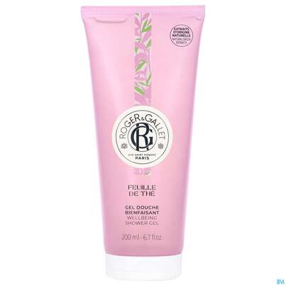 Sie sehen eine Packung Roger & Gallet Feuille De The Showergel 200ml, Produktbild: 02 Roger & Gallet Feuille De The Showergel 200ml, A-Nr.: 5669044 - 02