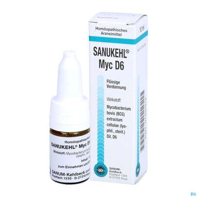 Sie sehen eine Packung Sanukehl Myc Tropfen D6 10ml, Produktbild: 04 Sanukehl Myc Tropfen D6 10ml, A-Nr.: 2483617 - 04