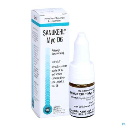 Sie sehen eine Packung Sanukehl Myc Tropfen D6 10ml, Produktbild: 05 Sanukehl Myc Tropfen D6 10ml, A-Nr.: 2483617 - 05