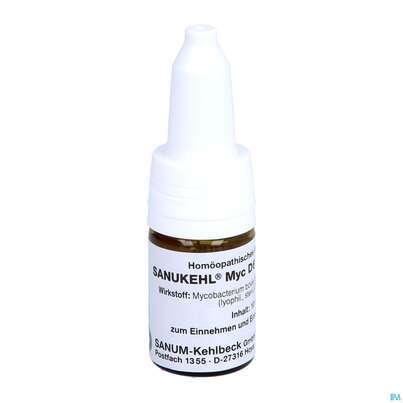 Sie sehen eine Packung Sanukehl Myc Tropfen D6 10ml, Produktbild: 06 Sanukehl Myc Tropfen D6 10ml, A-Nr.: 2483617 - 06