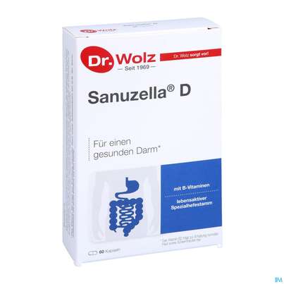 Sie sehen eine Packung Sanuzella D Kapseln Dr.wolz Nr.60634 60st, Produktbild: 03 Sanuzella D Kapseln Dr.wolz Nr.60634 60st, A-Nr.: 3693535 - 03