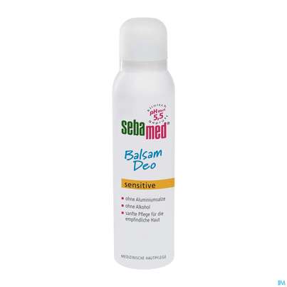 Sie sehen eine Packung Sebamed Deo/zerstaeuber Aerosol Sensitive 150ml, Produktbild: 01 Sebamed Deo/zerstaeuber Aerosol Sensitive 150ml, A-Nr.: 4084867 - 01
