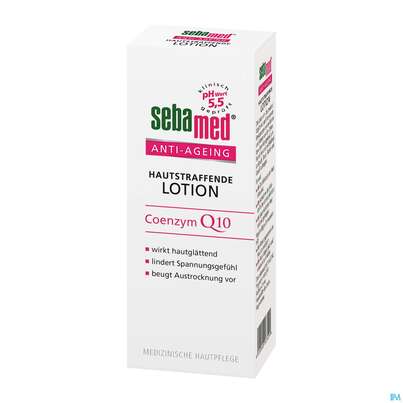 Sie sehen eine Packung Sebamed/sebapharma Anti-ageing Hautstraffende Lotion 200ml, Produktbild: 02 Sebamed/sebapharma Anti-ageing Hautstraffende Lotion 200ml, A-Nr.: 3399646 - 02
