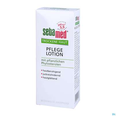 Sie sehen eine Packung Sebamed Hautberuhigende Lotion 200ml, Produktbild: 02 Sebamed Hautberuhigende Lotion 200ml, A-Nr.: 3399511 - 02