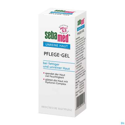 Sie sehen eine Packung Sebamed Clear Face Pflege Gel 50ml, Produktbild: 02 Sebamed Clear Face Pflege Gel 50ml, A-Nr.: 4065048 - 02