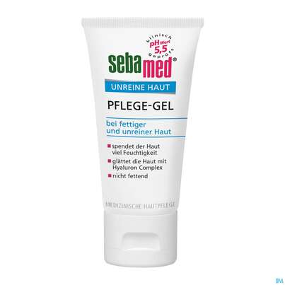 Sie sehen eine Packung Sebamed Clear Face Pflege Gel 50ml, Produktbild: 03 Sebamed Clear Face Pflege Gel 50ml, A-Nr.: 4065048 - 03