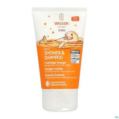 Shampoon Weleda Kids 2in1 +shower Fruchtige Orange 150ml, A-Nr.: 4520297 - 04